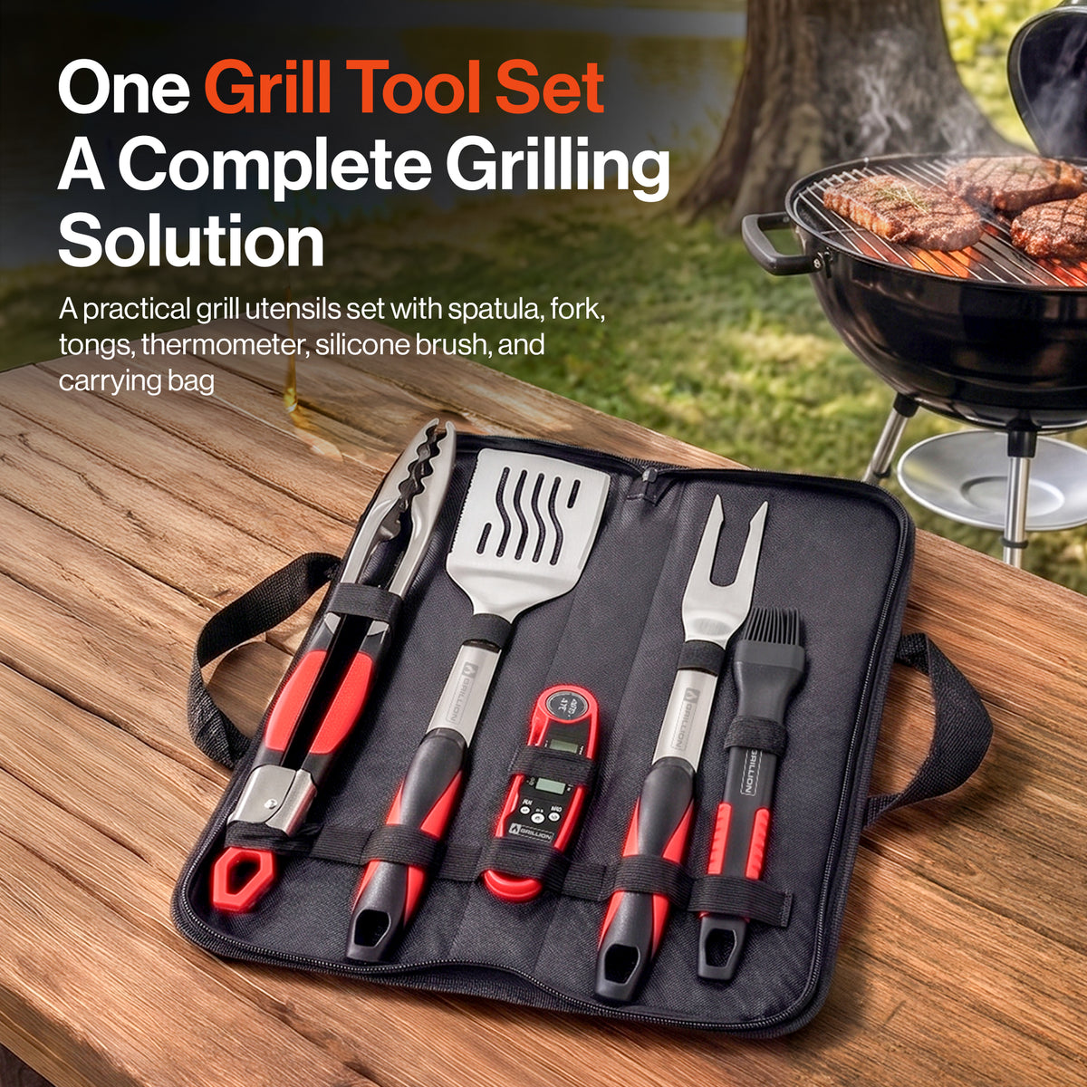 5-piece BBQ Tool Set
