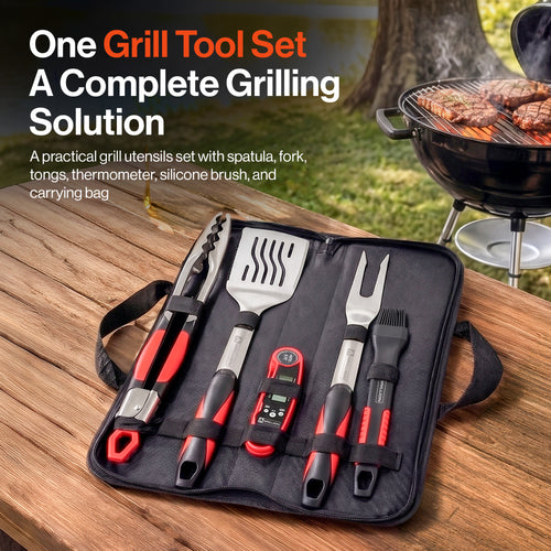 5-piece BBQ Tool Set