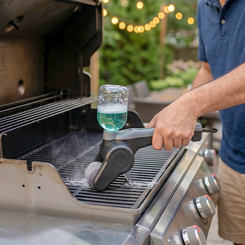 Electric Grill Cleaner That Does the Scrubbing for You